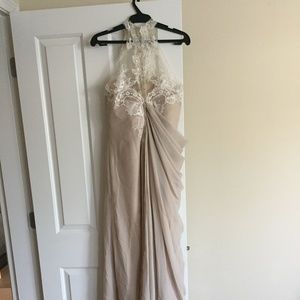 Gorgeous custom design full-length evening gown